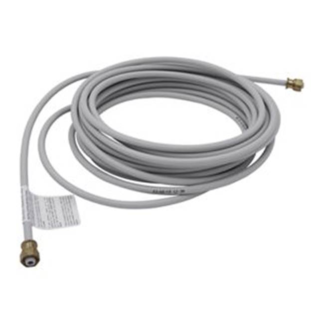 Whirlpool Refrigeration Water Line: 25-Ft Pex Water Supply Tube With Compress-Nut Ends For Icemaker, Ice-Water Dispenser, Humidifier, Color-Gray, Pkg-Bag