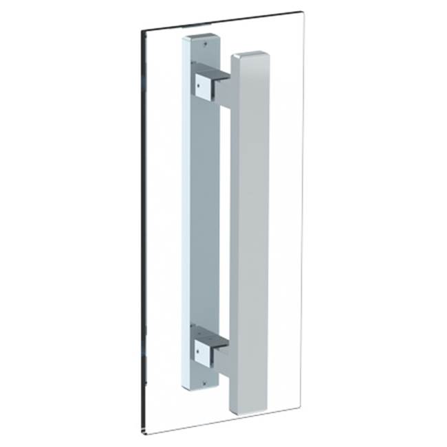 Watermark Rectangular 18” double shower door pull/glass mount towel bar