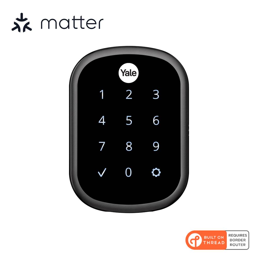 Yale Yale Assure Lock SL Matter Smart Lock - Works with Google Home, Apple Home and Amazon Alexa, Black Suede