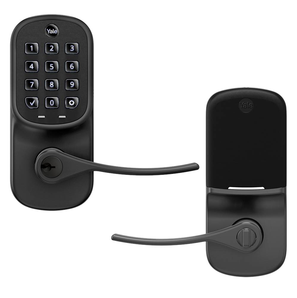 Yale Yale Assure Lever Keypad with Z-Wave in Black Suede (YRL216)