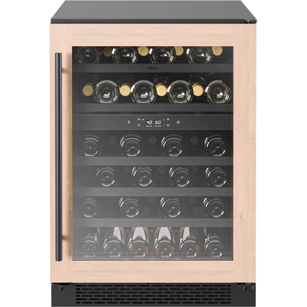 Zephyr Presrv Wine Cooler, 24in UC, Panel Ready and Gls, 2Z