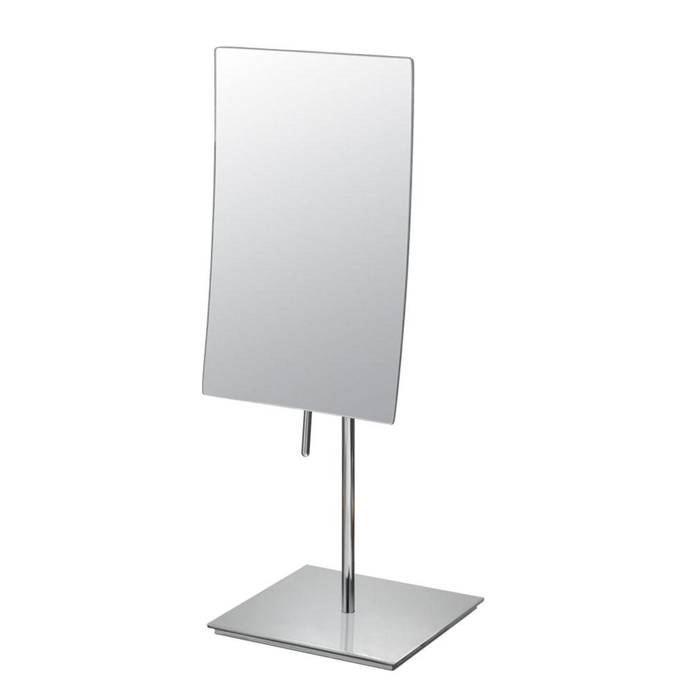 Aptations - Minimalist Rectangular Free Standing Mirror - Chrome