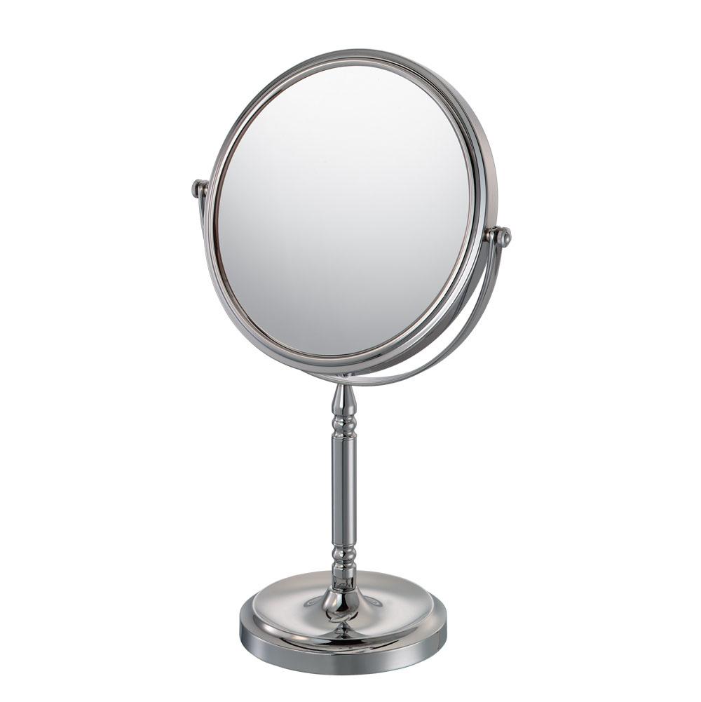 Aptations - Recessed Base Free Standing Mirror  5X/1X - Chrome