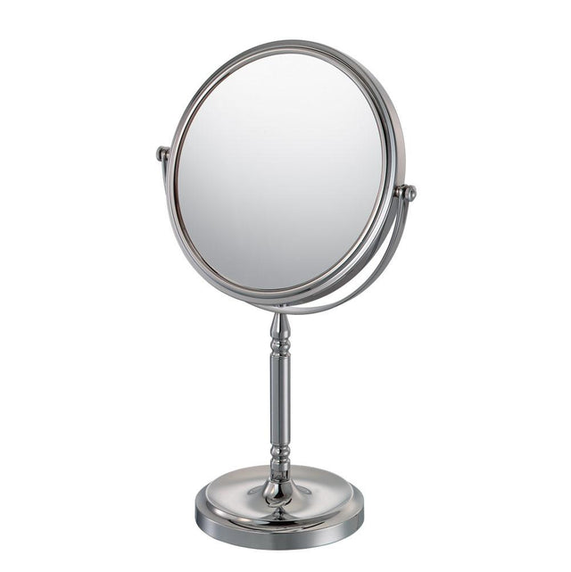 Aptations - Recessed Base Free Standing Mirror  5X/1X - Chrome