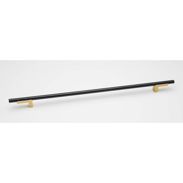 Alno - 12'' Pull Smooth Bar - Champagne, Matte Black