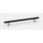 Alno - 8'' Pull Knurled Bar - Champagne, Matte Black