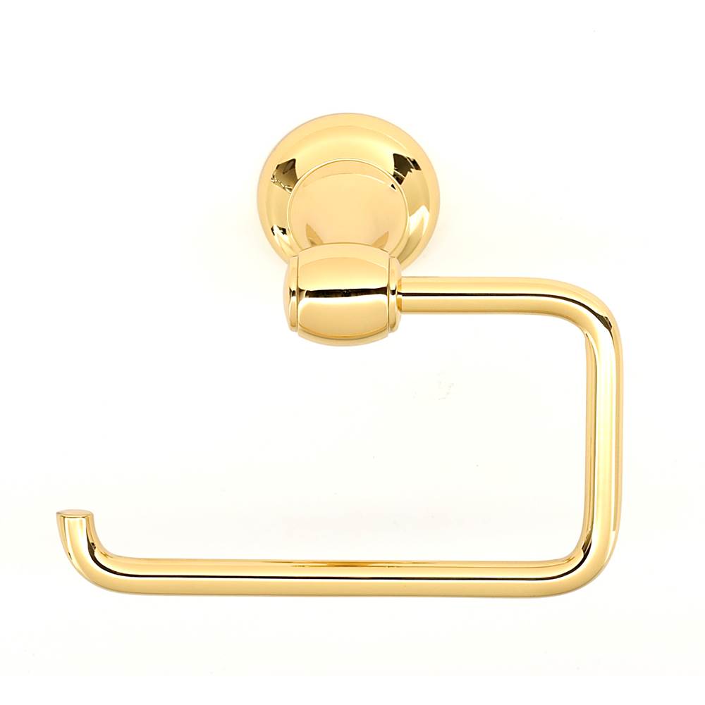 Alno - Single Post Tissue Holder - Unlacquered Brass