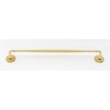 Alno - 18'' Towel Bar - Unlacquered Brass