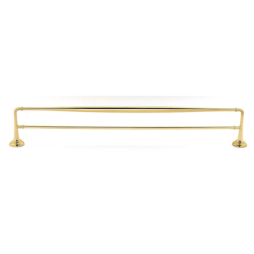 Alno - 30'' Double Towel Bar - Unlacquered Brass