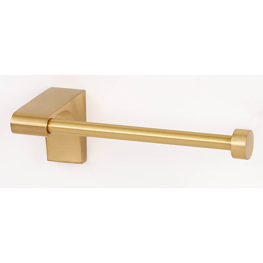 Alno - Single Post Tissue Holder - Left - Satin Brass