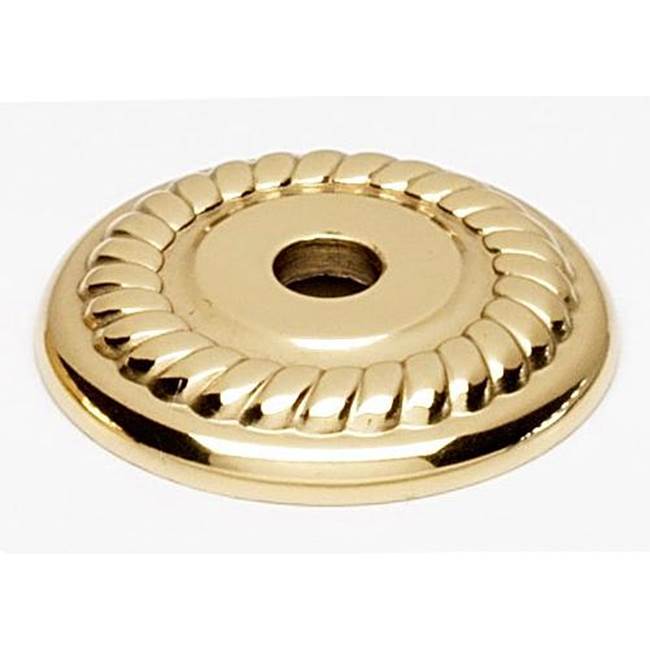 Alno - 1'' Backplate - Unlacquered Brass