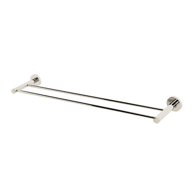 Alno - 24'' Double Towel Bar - Polished Nickel