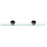 Alno - 18'' Glass Shelf W/Brackets - Bronze