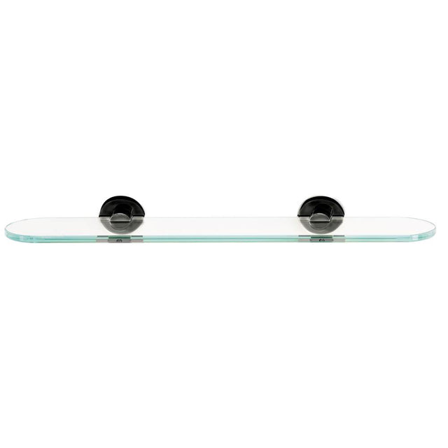Alno - 18'' Glass Shelf W/Brackets - Bronze