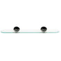 Alno - 18'' Glass Shelf W/Brackets - Bronze