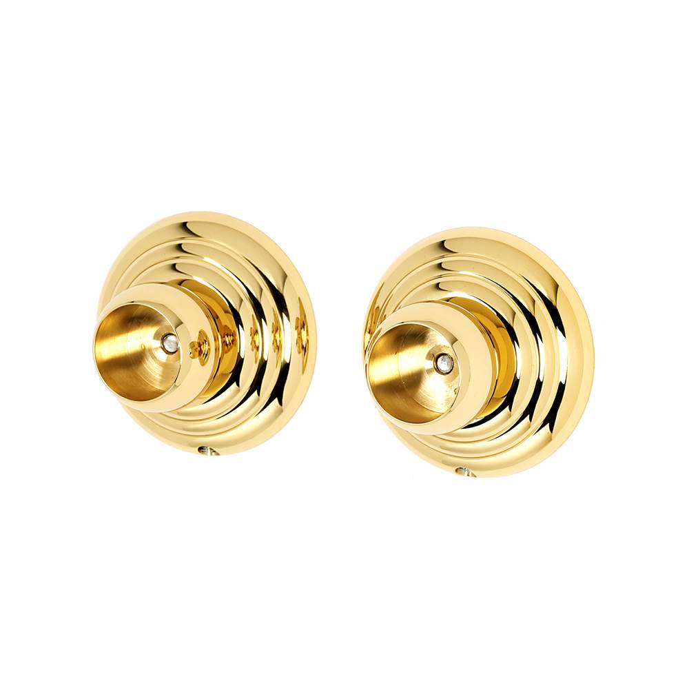 Alno - Shower Rod Brackets Only - Unlacquered Brass