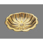 Alno - Large Round Lavatory Shell Pattern, Drop In - Weathered Copper