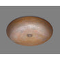 Alno - Medium Oval Lavatory, Riatta Pattern, Undermount and Drop In - Weathered Copper