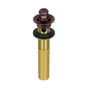 Alno - Drain - 1 1/4'' Lift and Turn Drain With Overflow Holes - Weathered Copper