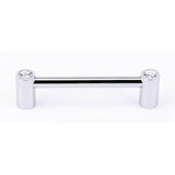 Alno - 4'' Crystal Pull - Polished Chrome