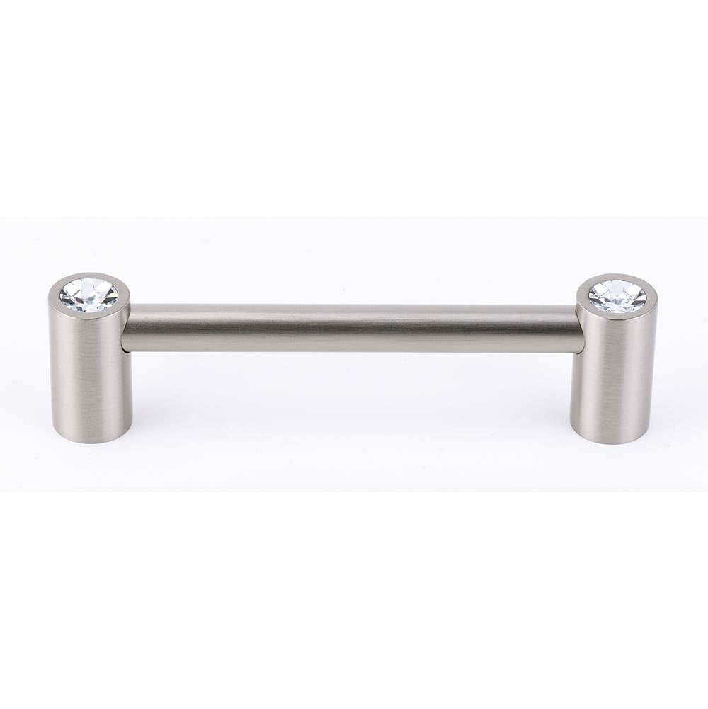 Alno - 4'' Crystal Pull - Satin Nickel