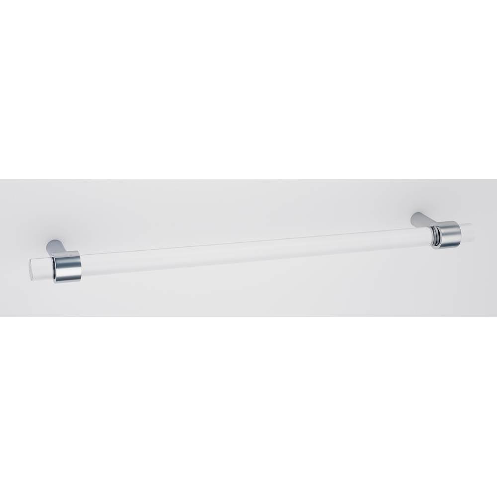 Alno - 12'' Acrylic Pull - Polished Chrome