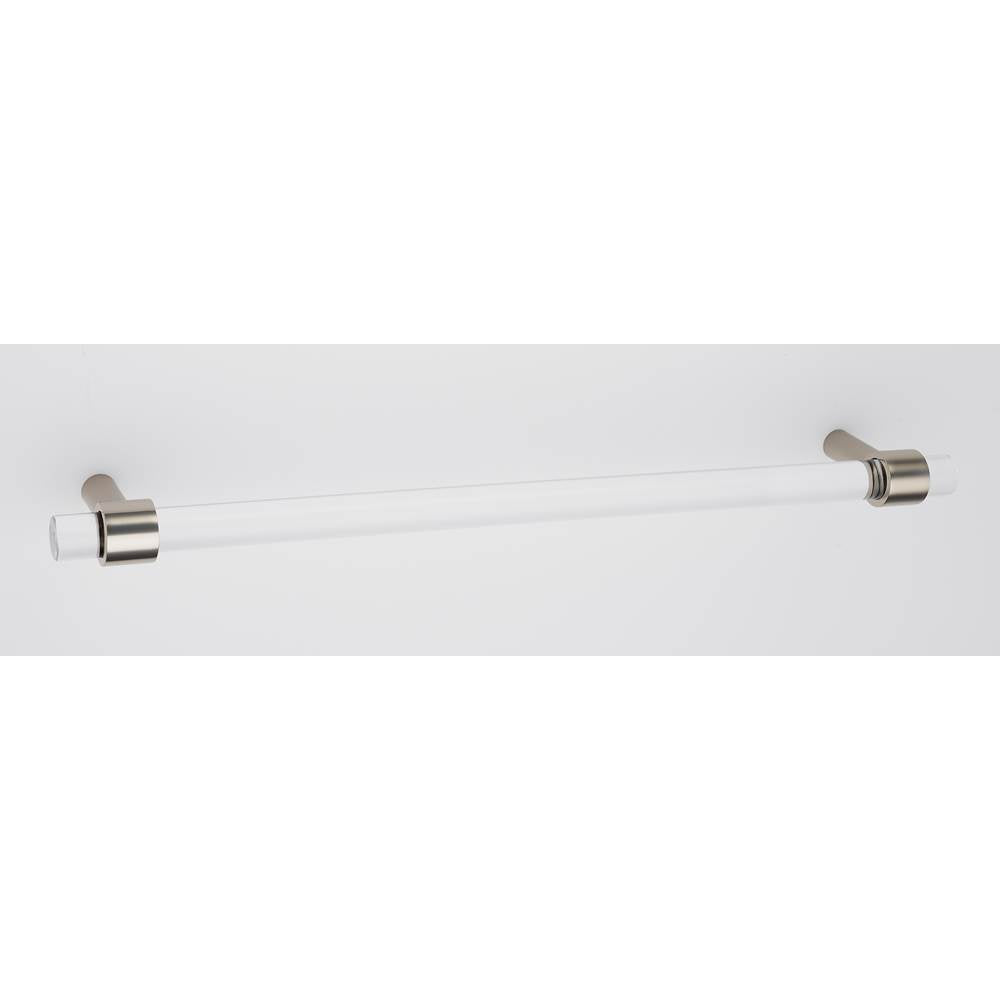 Alno - 12'' Acrylic Pull - Polished Nickel