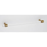 Alno - 12'' Acrylic Pull - Satin Brass