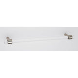 Alno - 18'' Acrylic Pull - Polished Nickel