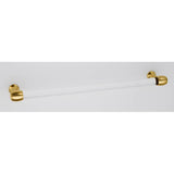 Alno - 12'' Acrylic Pull - Unlacquered Brass