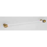 Alno - 12'' Acrylic Pull - Satin Brass