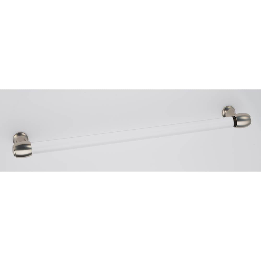 Alno - 18'' Acrylic Pull - Polished Nickel