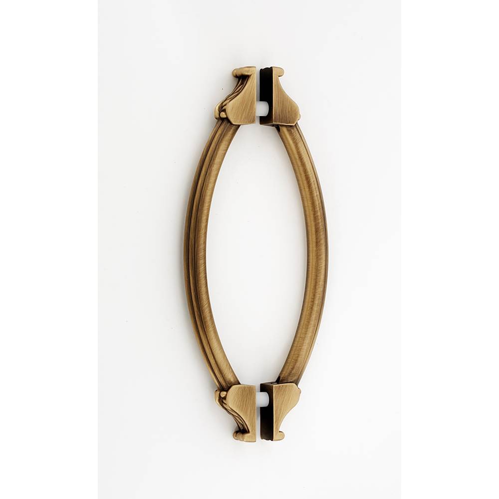 Alno - 6'' Back To Back Glass Door Pull - Antique English Matte