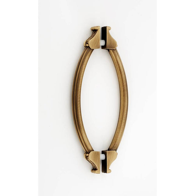 Alno - 6'' Back To Back Glass Door Pull - Antique English Matte