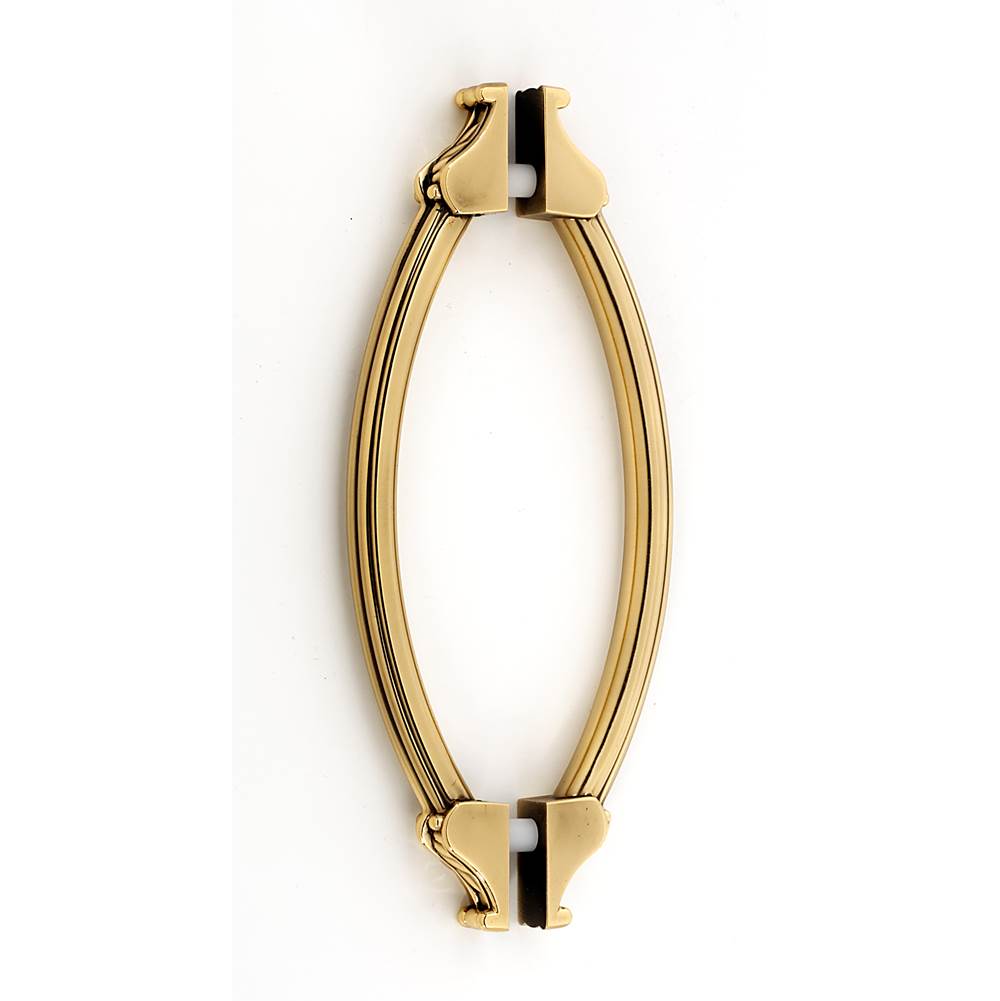 Alno - 6'' Back To Back Glass Door Pull - Polished Antique