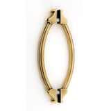 Alno - 6'' Back To Back Glass Door Pull - Polished Antique