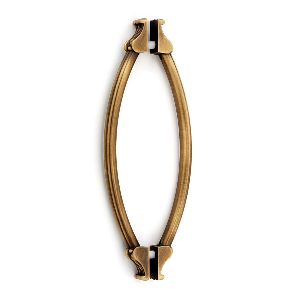 Alno - 8'' Back To Back Glass Door Pull - Antique English Matte
