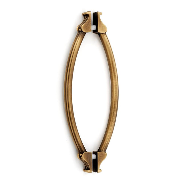 Alno - 8'' Back To Back Glass Door Pull - Antique English Matte