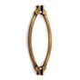 Alno - 8'' Back To Back Glass Door Pull - Antique English Matte