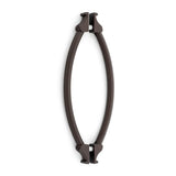 Alno - 8'' Back To Back Glass Door Pull - Chocolate Bronze