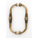Alno - 6'' Back To Back Glass Door Pull - Antique English Matte