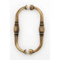 Alno - 6'' Back To Back Glass Door Pull - Antique English Matte