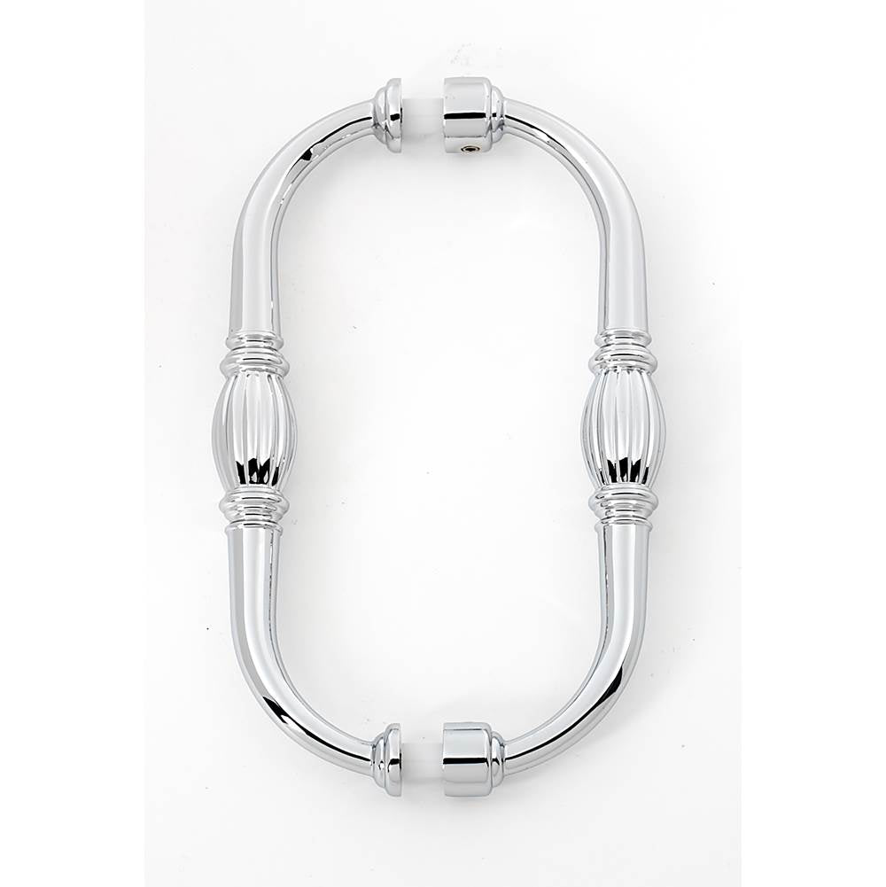 Alno - 6'' Back To Back Glass Door Pull - Polished Chrome