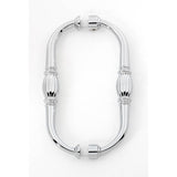 Alno - 6'' Back To Back Glass Door Pull - Polished Chrome