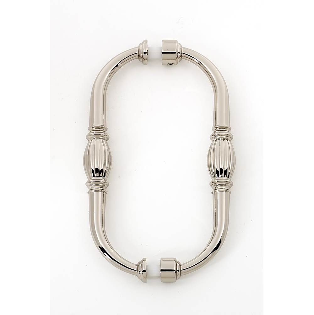 Alno - 6'' Back To Back Glass Door Pull - Polished Nickel