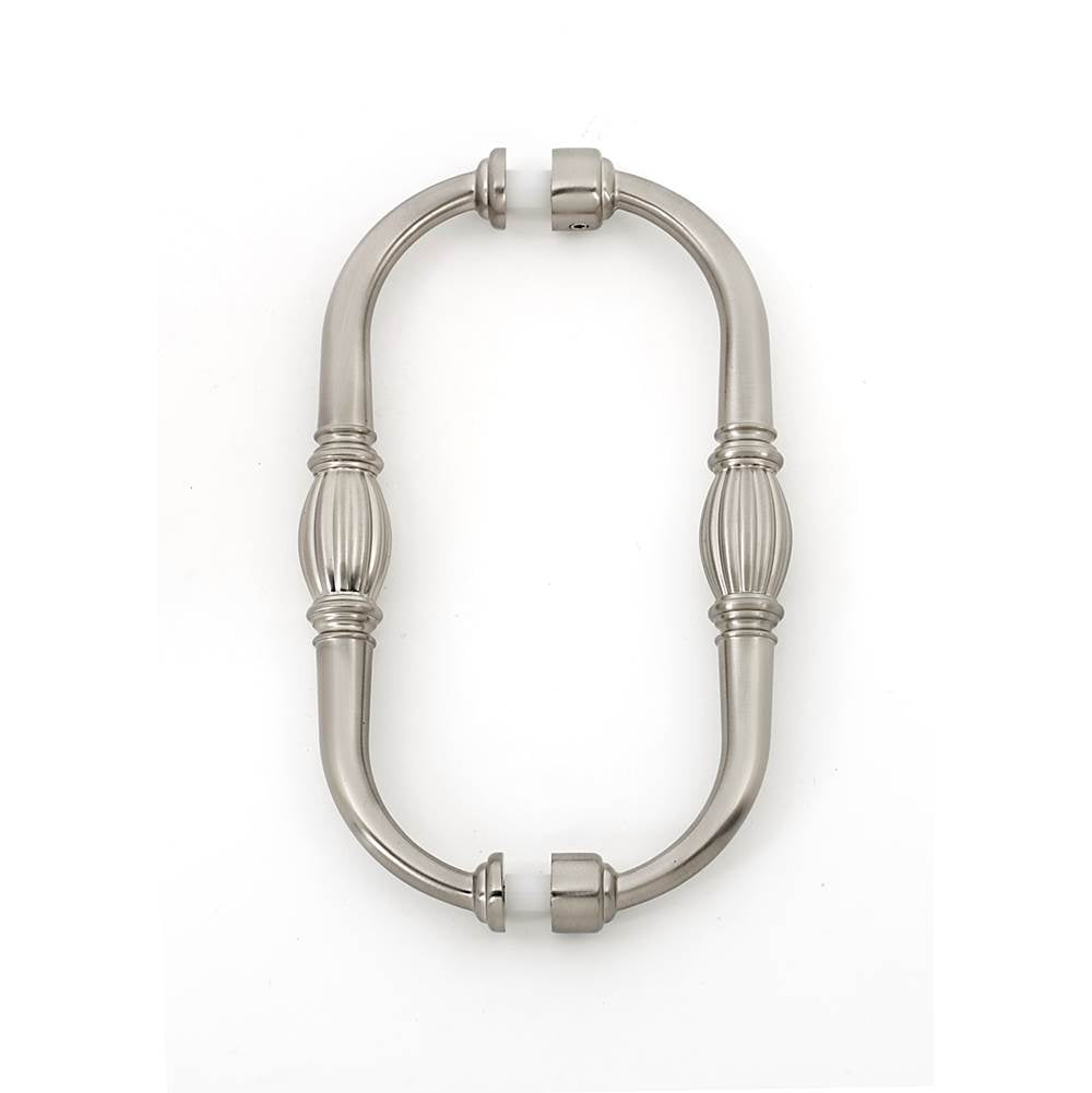 Alno - 6'' Back To Back Glass Door Pull - Satin Nickel