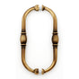 Alno - 8'' Back To Back Glass Door Pull - Antique English Matte
