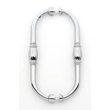 Alno - 8'' Back To Back Glass Door Pull - Polished Chrome