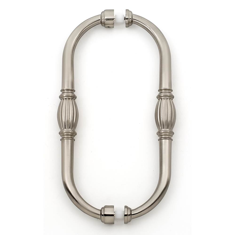 Alno - 8'' Back To Back Glass Door Pull - Satin Nickel