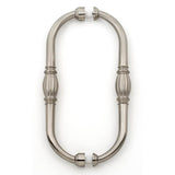 Alno - 8'' Back To Back Glass Door Pull - Satin Nickel